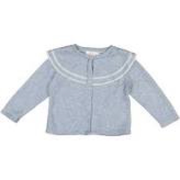 NWT Sal & Pimenta Double Lace Blue Cardigan - Picture 1 of 2